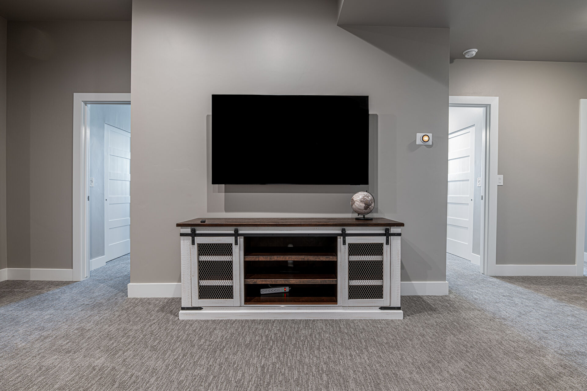 Lower Level Bonus Space with a Smart TV