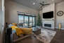 Living Room with Smart TV, Gas Fireplace and Vast Scenery