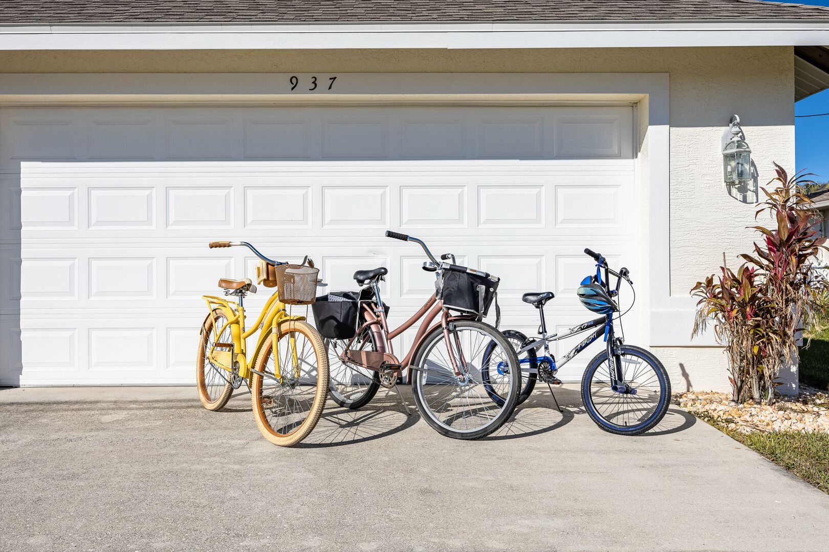 3 bedroom vacation rental with bikes