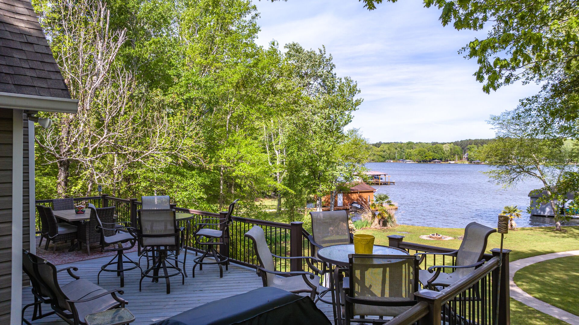 Beautiful Lake View from the Back Deck w/ Plenty of Seating for Everyone!
