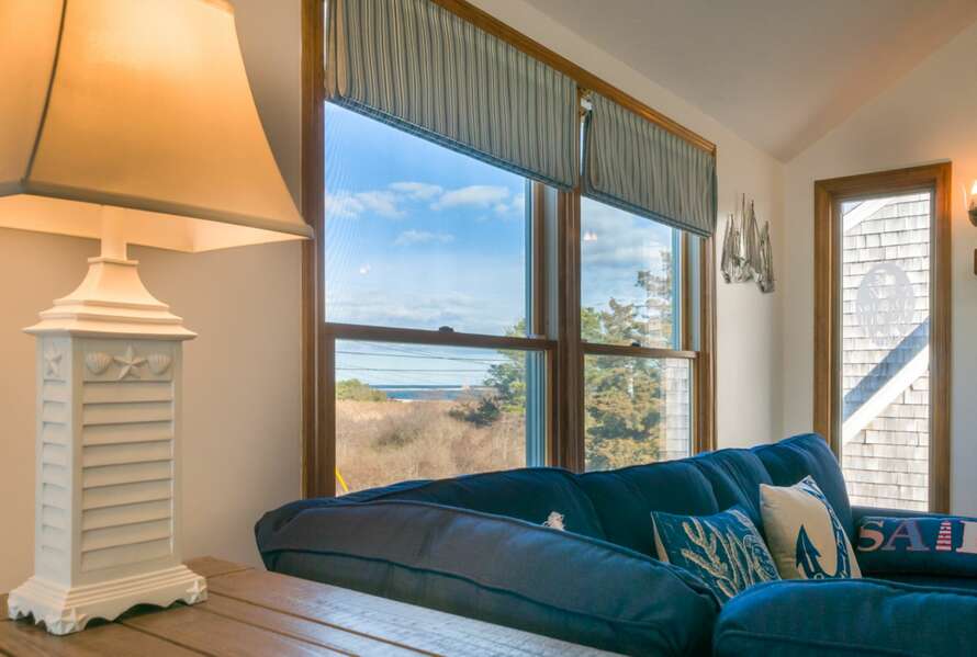View of Cape Cod Bay from living room- 72 Town Neck Road Town Neck Beach Escape