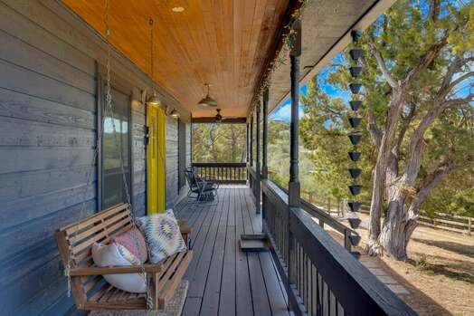 Wrap Around Porch with a Porch Swing