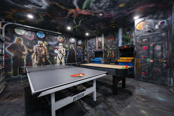 Space-tastic game room