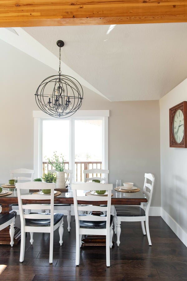 The Dining room will comfortably seat 10 and shares the same stunning views as the family room