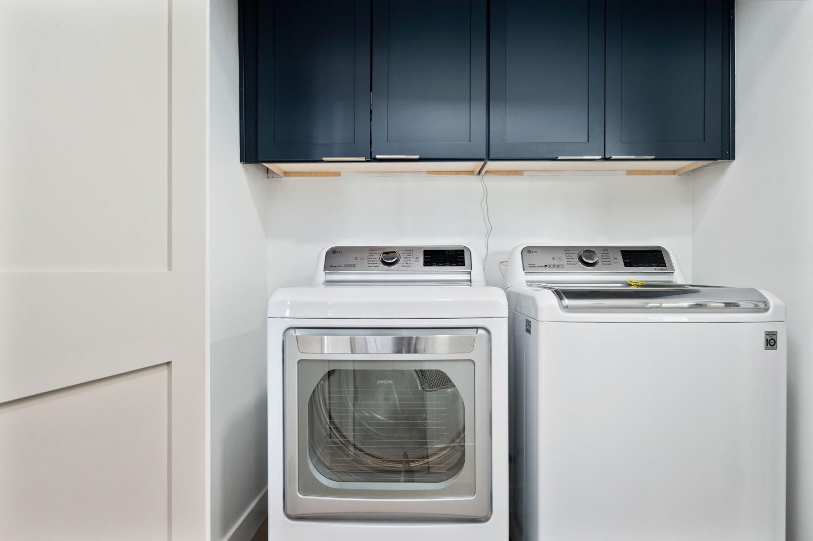 Washer and dryer on property.