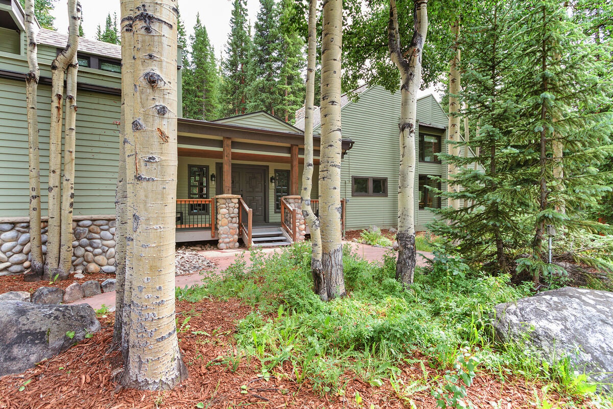 Aspen Gateway: Tall aspen trees stand as natural sentinels at the entrance, welcoming you to the chateau with their quaking leaves and mesmerizing beauty.