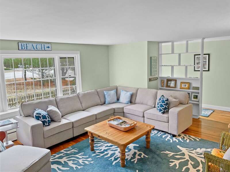 Sunny and cozy living room - 177 Old Stage Road Centerville Cape Cod - Family Tides - New England Vacation Rentals