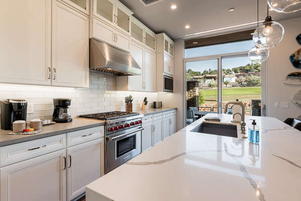 Spacious Kitchen Area Including Golf Views!