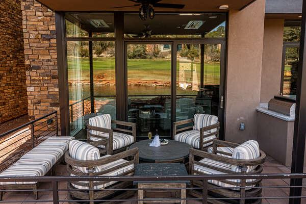 Drink your coffee on the patio!