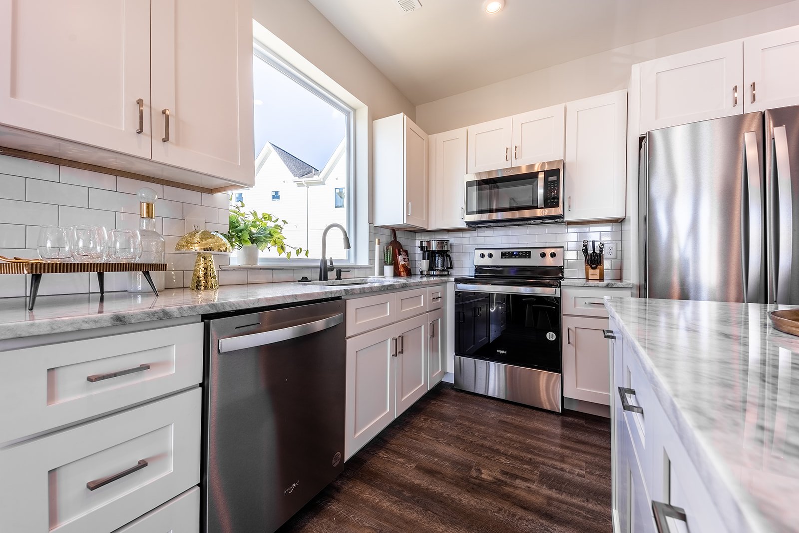 Fully Equipped Kitchen stocked with your basic cooking essentials and stainless-steel appliances. (2nd Floor)