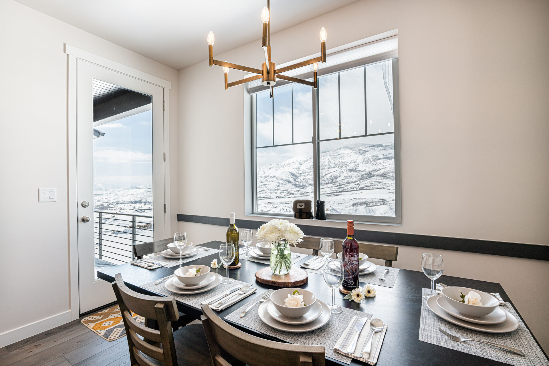 Dining Area with Mountain Views