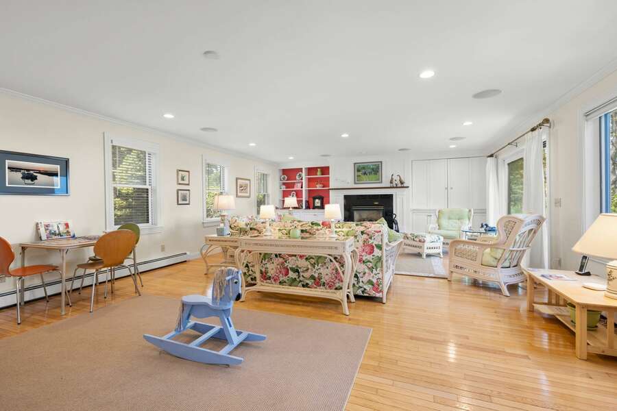 Family room with lots of space and beautiful hard wood floors -5  Sunrise Lane Sandwich
