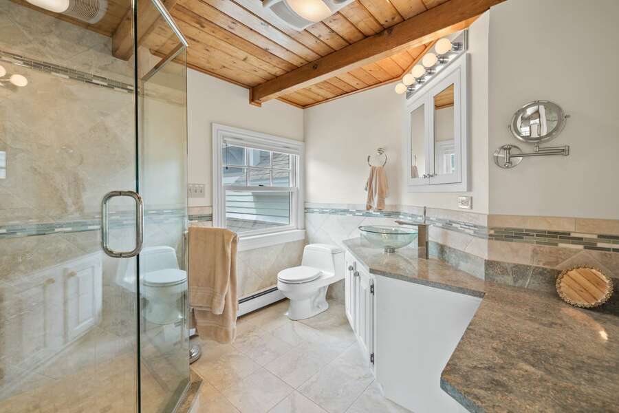 EnSuite to Primary Bedroom this spa-like bathroom is sure to delight - 7 Sunrise Lane Sandwich