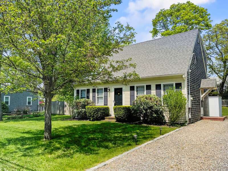 Spacious driveway on right of home - 102 White Rock Road Yarmouth Port Cape Cod - Vacation Station - NEVR