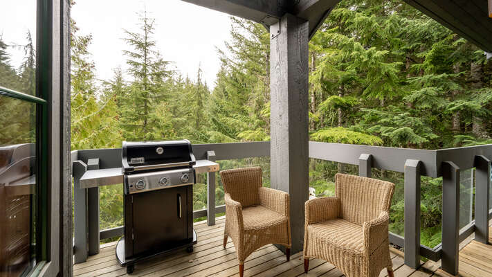 Deck Off Dining Area With Barbecue & Hot Tub