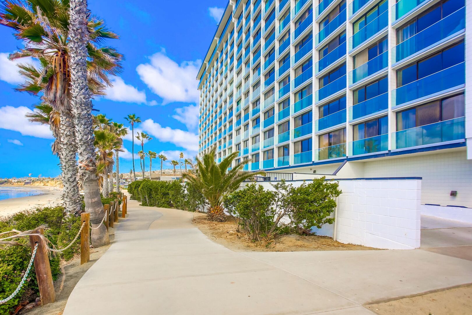 Capri by the Sea with boardwalk and beach access right outside the lobby! Each guest has 1 reserved parking space in the gated garage - a luxury at the beach!