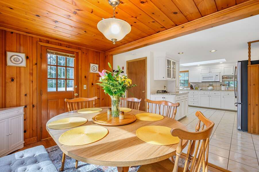 Plenty of space to create in the kitchen and enjoy at the adjacent dining table with seating for six - 20 Vacation Lane Harwich Cape Cod - At Last - NEVR