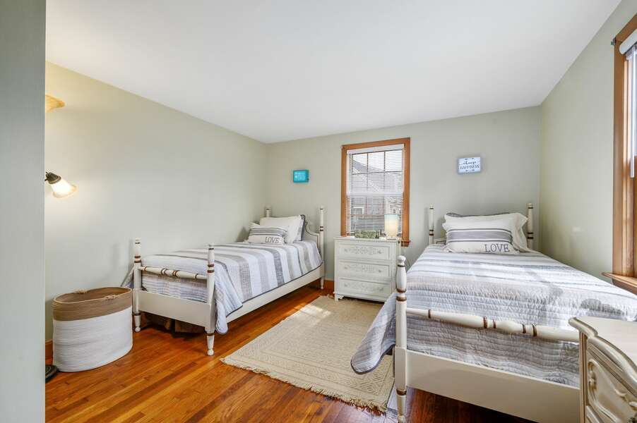Bedroom #3 flaunts a fun atmosphere and two Twin beds - 20 Vacation Lane Harwich Cape Cod - At Last - NEVR