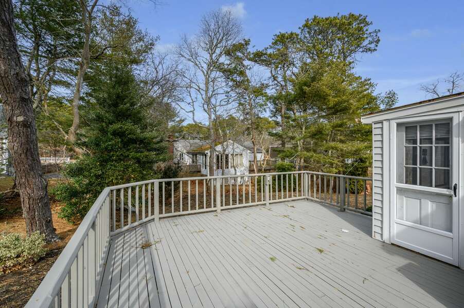 Enjoy the expansive deck space (furniture away for winter!) - 20 Vacation Lane Harwich Cape Cod - At Last - NEVR