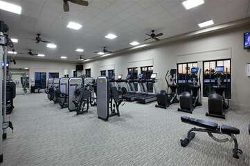 Gym at amenities center