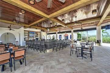 Sunsets bar & grill at our amenities center