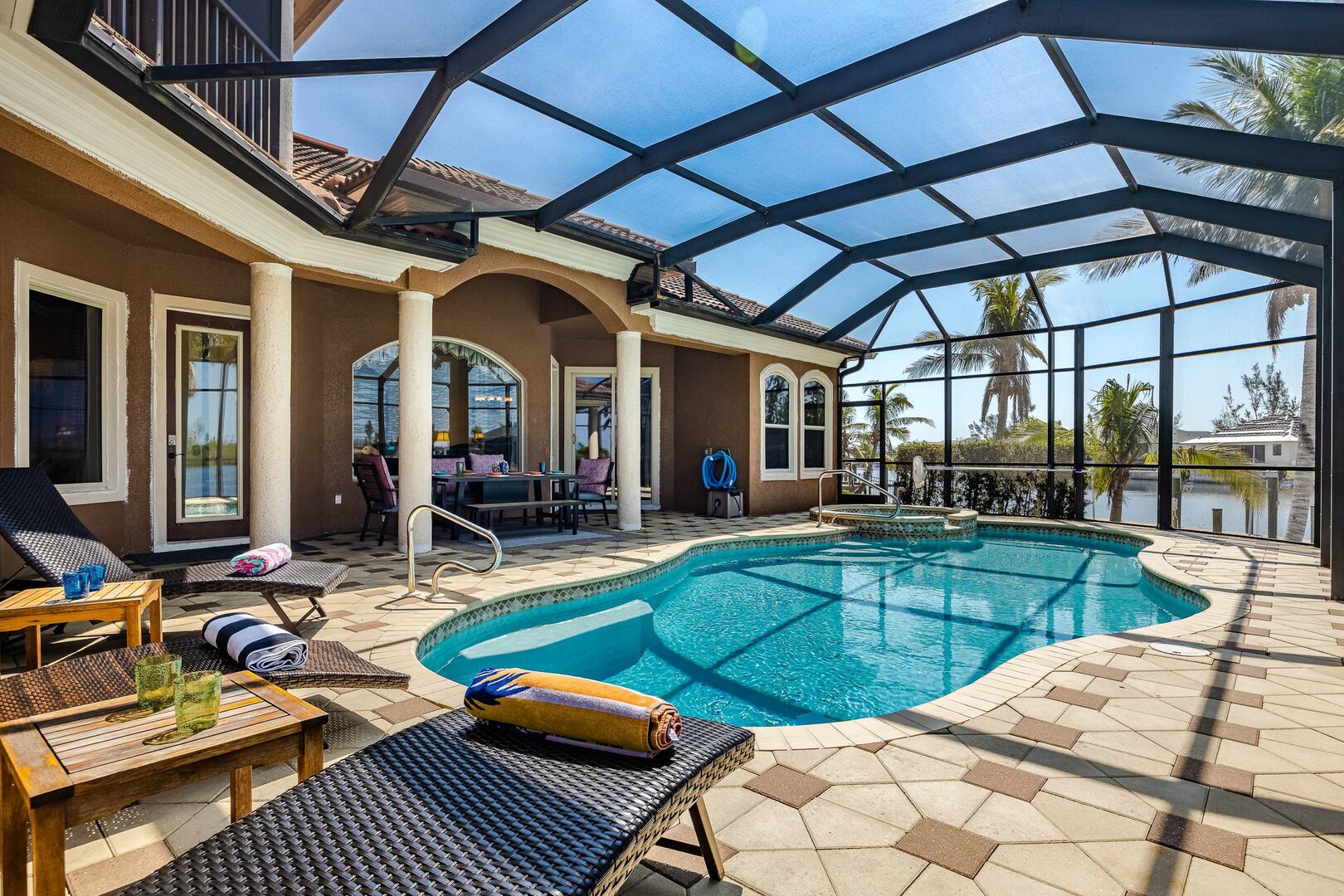 Vacation rental with heated pool and spa