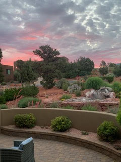 Front Patio View at Sunrise