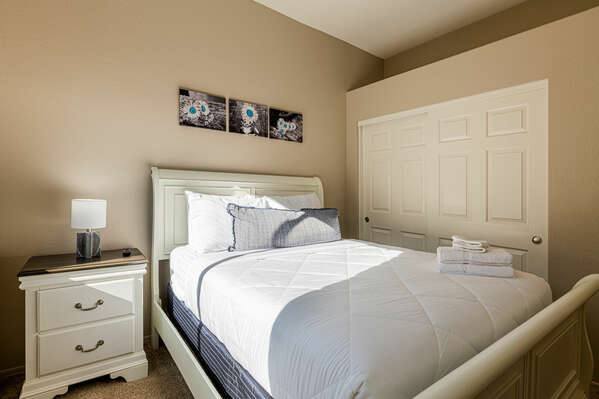 Bedroom Two with Queen Bed and Smart TV