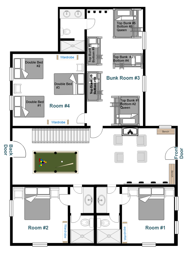 Floor plan of  Ground floor.