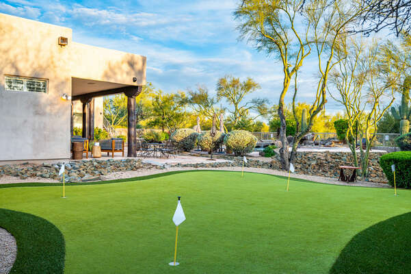 Play putt putt before swinging at the local courses.
