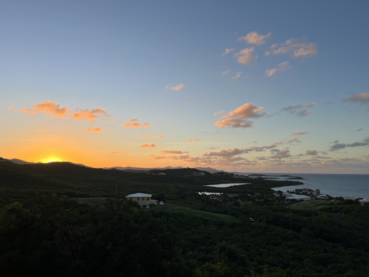 Gorgeous Caribbean Sunsets from the balcony of your Vacation Rental!
