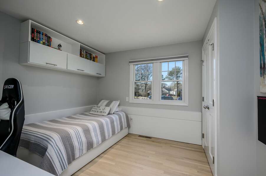 Bedroom #1 with Twin trundle sized bed - 176 Sudbury Lane Hyannis Cape Cod - Family Tides - NEVR