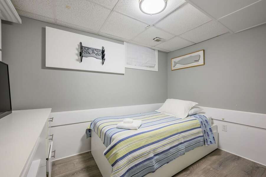 Bedroom #4- Twin Bedroom n Lower Level - 176 Sudbury Lane Hyannis Cape Cod - Family Tides - NEVR