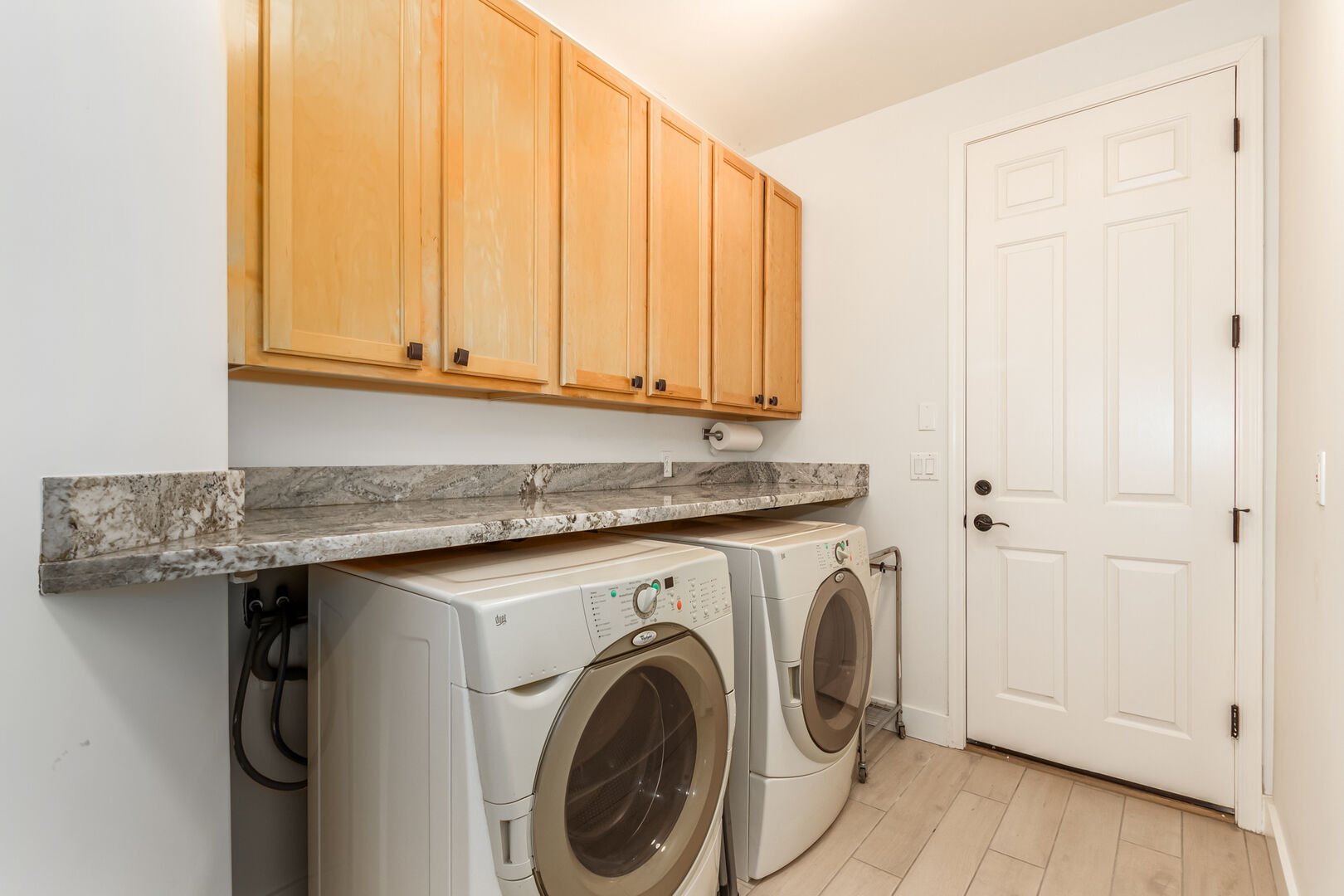 In home Laundry Room featuring Washer and Dryer.