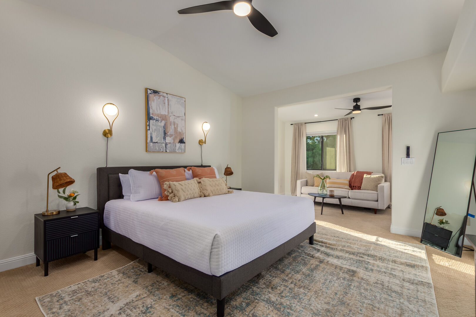 Relax with your private master bedroom and own amenities.