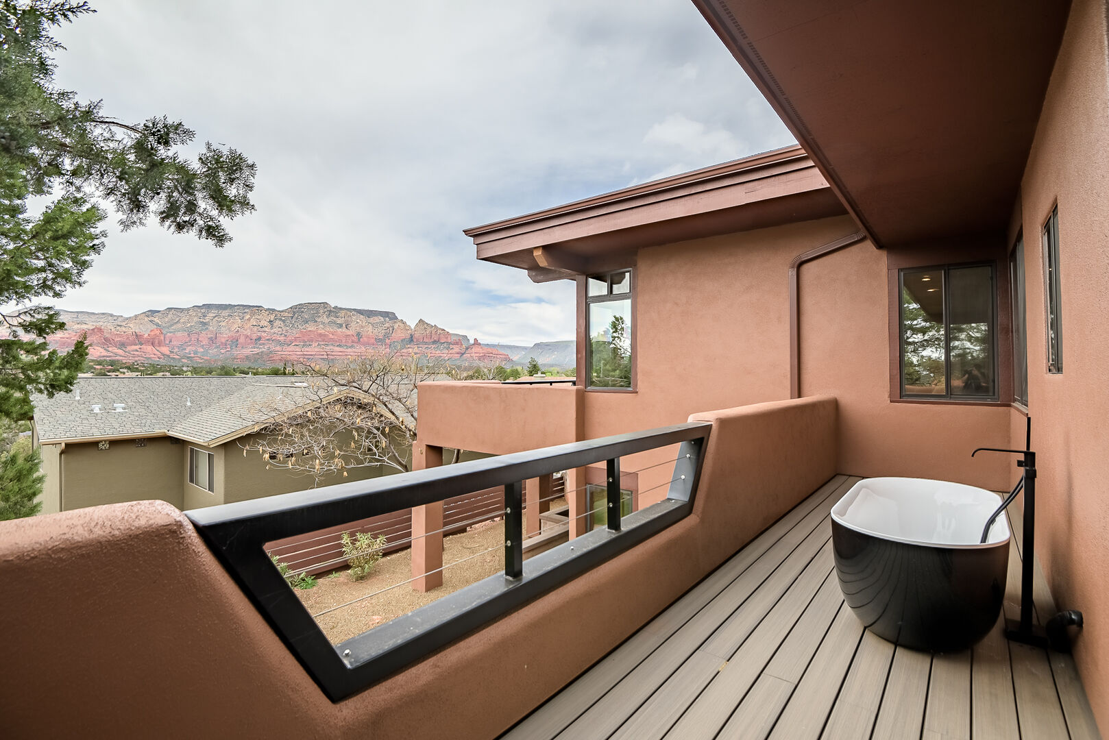 Enjoy a Bath on the Private Master Bedroom Balcony!