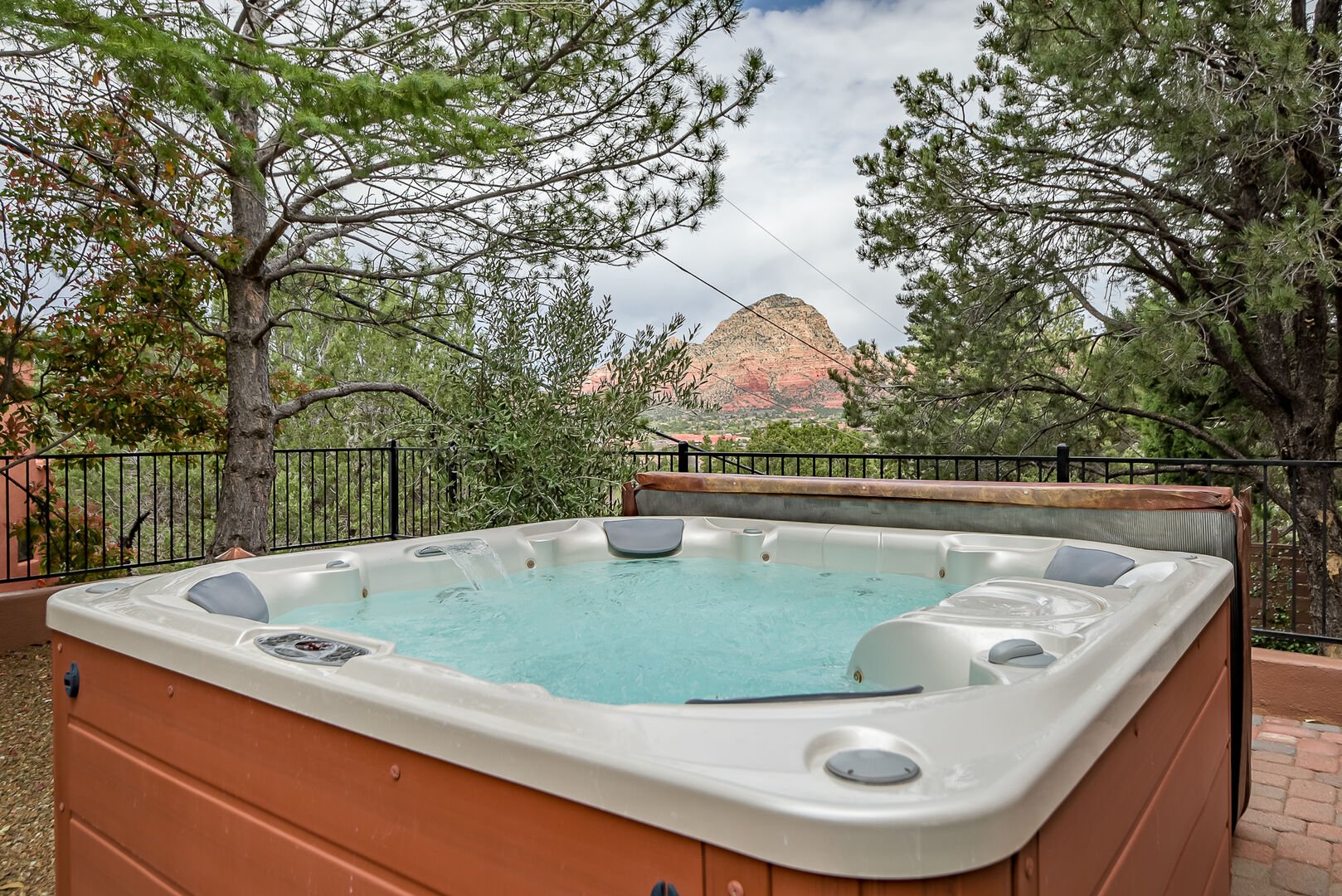 Take a Dip in the Private Hot Tub and Enjoy the Red Rock Views!