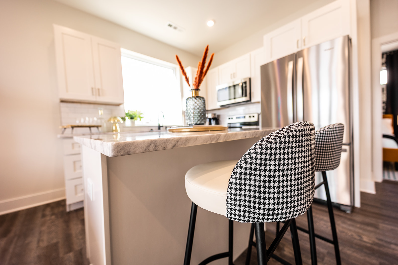 Unit 1 - Fully Equipped Kitchen stocked with your basic cooking essentials and stainless-steel appliances. (2nd Floor)