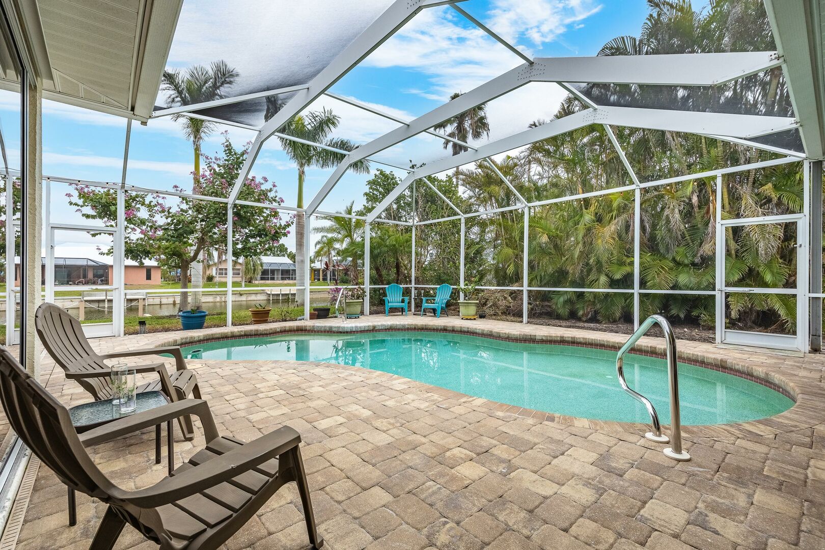 Private solar pool in Cape Coral, Florida