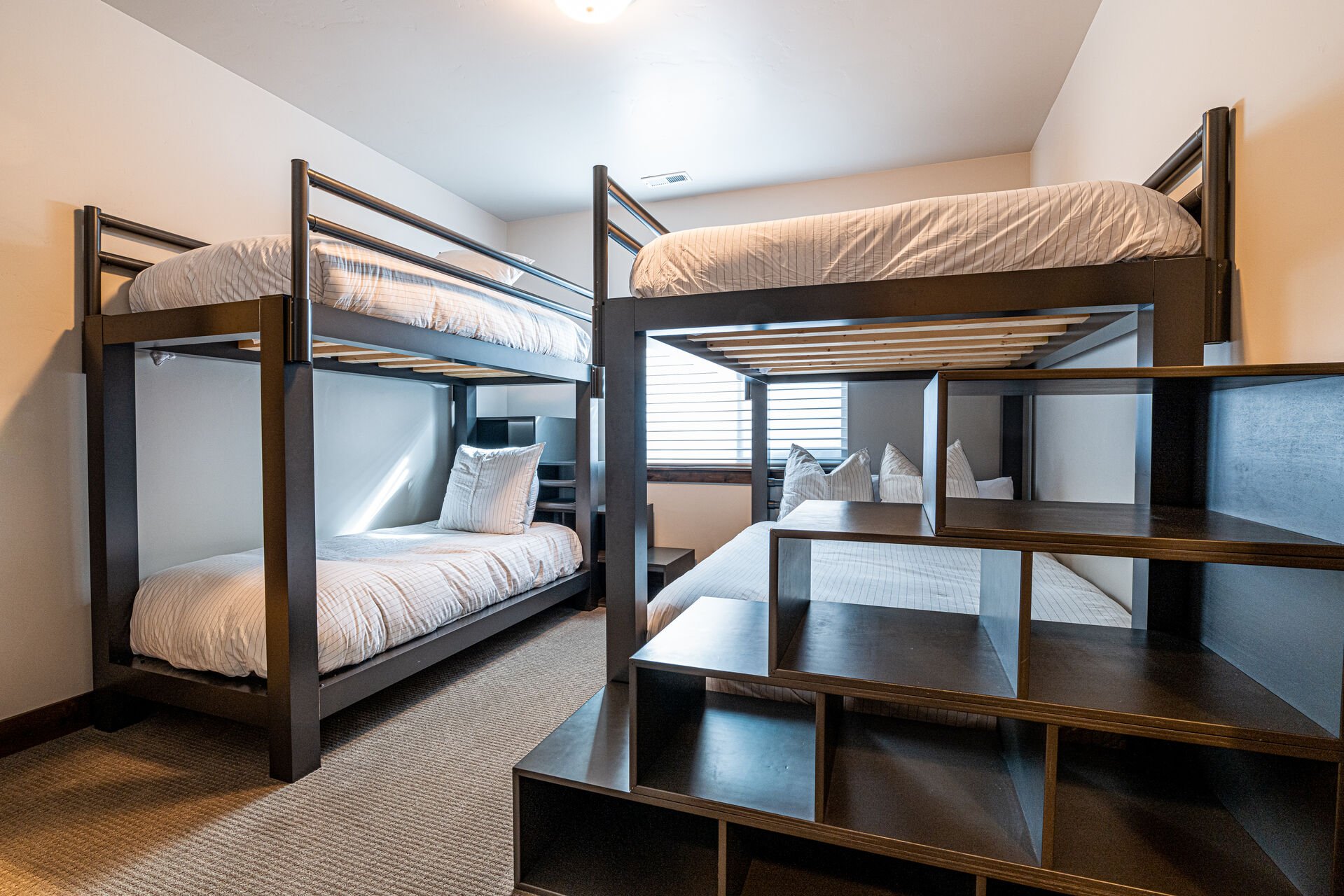 Two Sets of Twin over Twin Bunk Beds