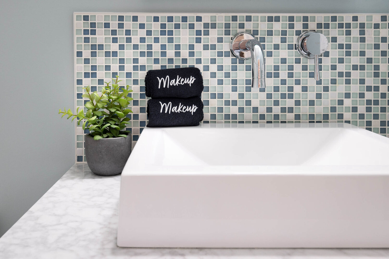 Convenience and comfort come together in this second bathroom – perfect for a quick refresh after an active day