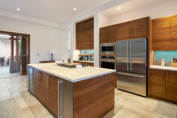Also, the kitchen is equipped with modern appliances and all the tools you need to whip up your favorite dishes.