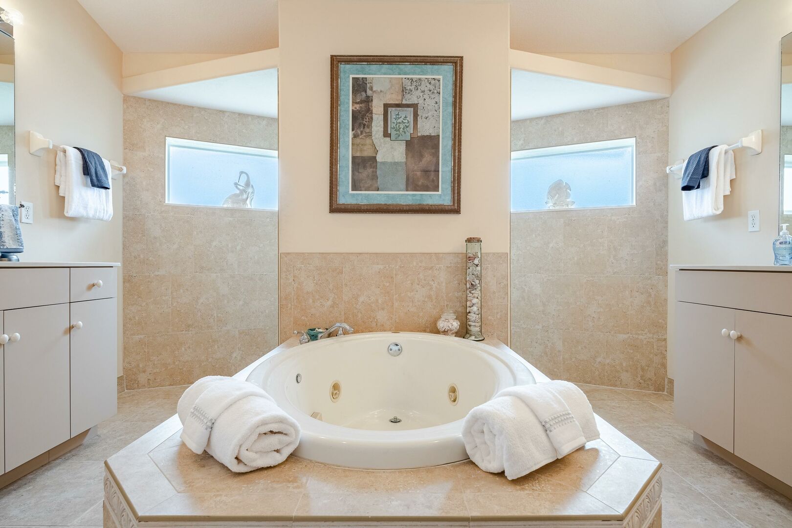 Luxury bathroom in vacation rental