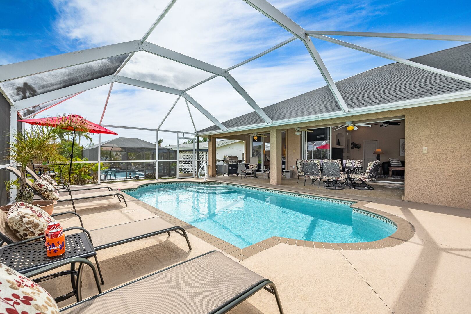 Private heated pool in Cape Coral, Florida