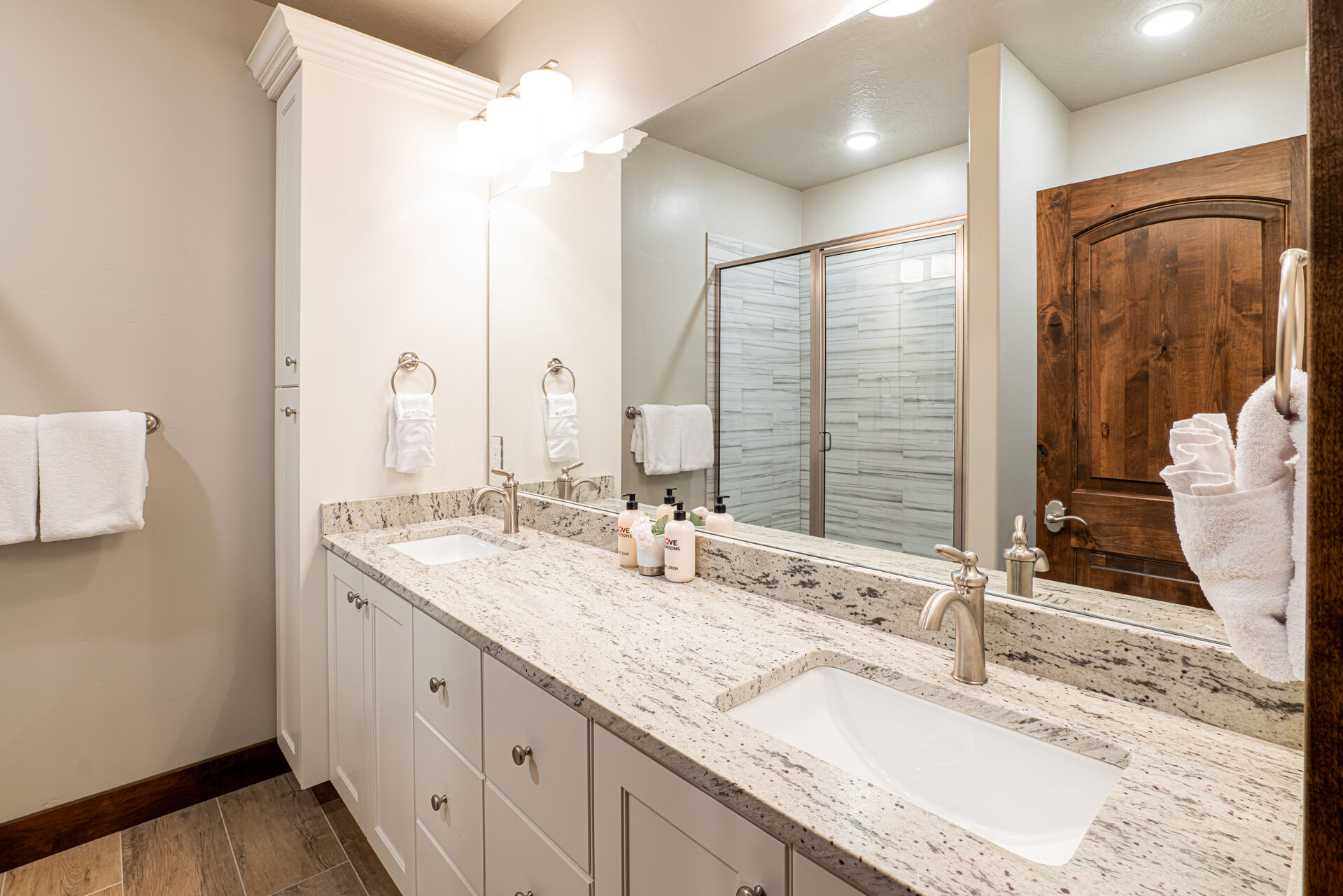 Master Bath with Two Sinks