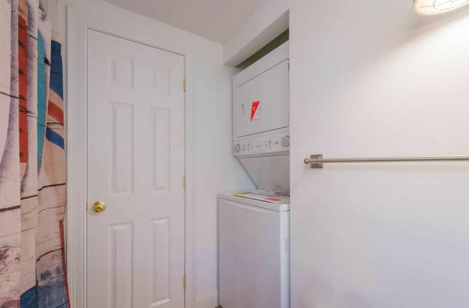 Washer and dryer in bathroom