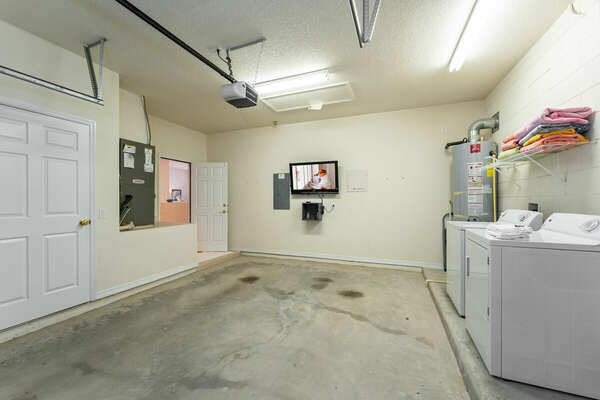 Garage contains laundry facilities. Garage is no parking.