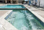 Relax in the community hot tub and heated pool open year round