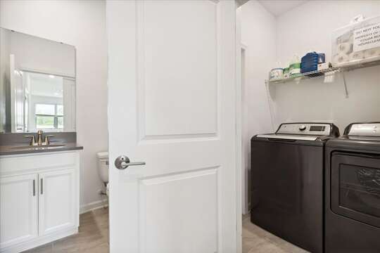 Laundry room with washer dyer for your convienence