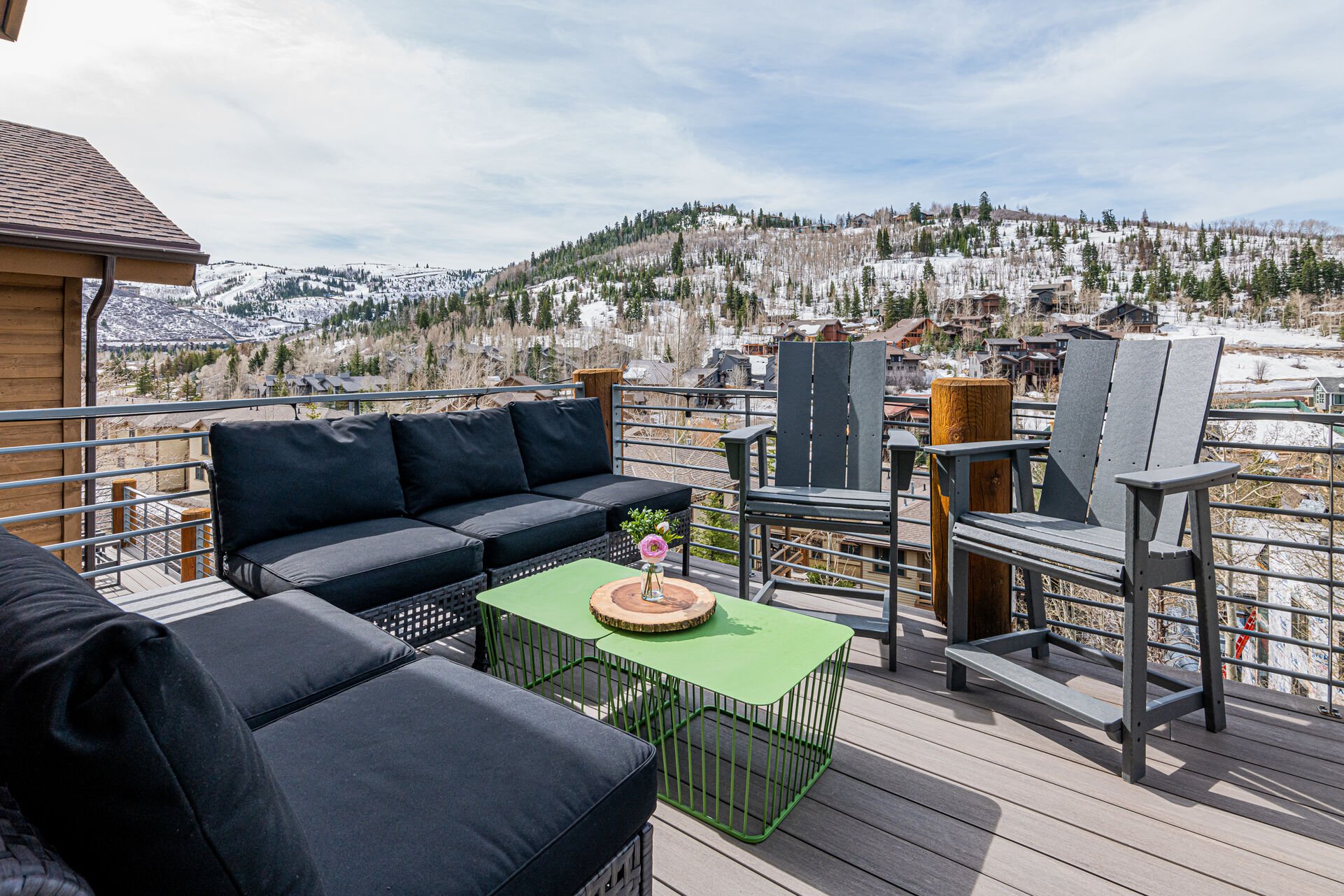 Main Level Deck with Views of Deer Valley